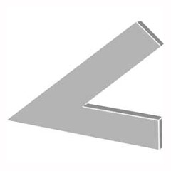 Flach-Spitzwinkel Stahl 120x80, 45° DIN875/2, ohne Anschlag