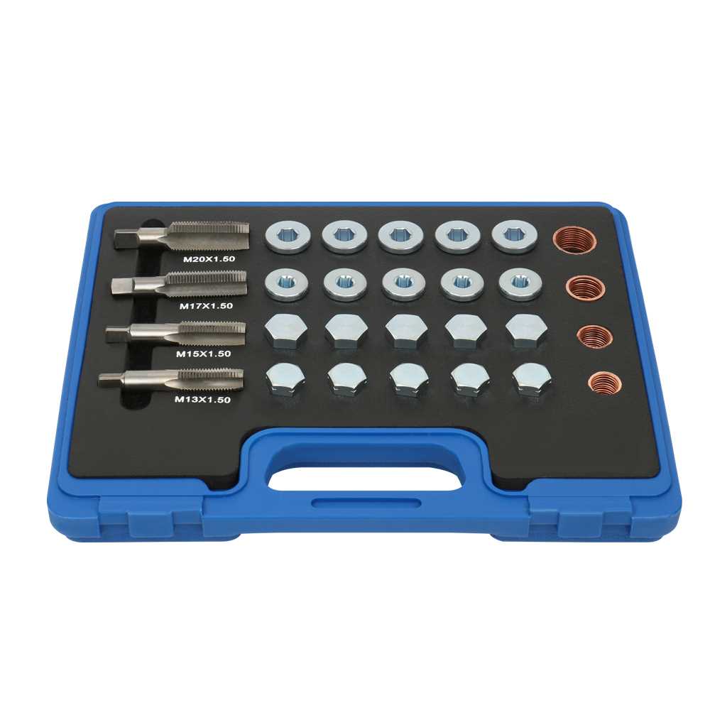 Öl-Ablassgewinde-Reparatur-Satz 64-tlg. M10-M12-M14-M16x1,5+Schrauben
