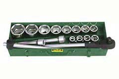 6-Kant-Nuss-Kassette 3/4" 22-60mm,16-tlg Chrom-Vanadium