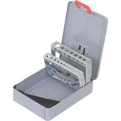 Spiralbohrer-Kassette leer 1,0-5,90mm für 51 Bohrer, Blechkassette