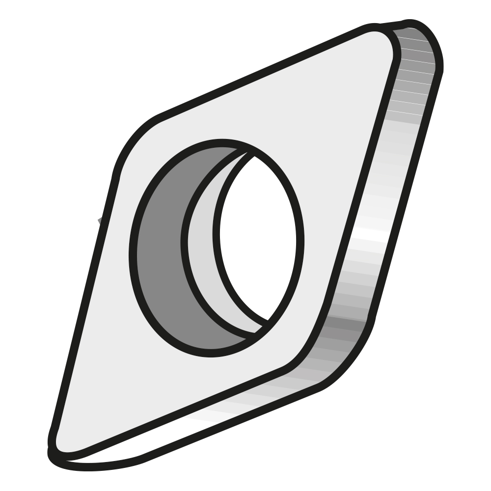 Unterlagsplatte für Fräser P424A.. Fräswendeplatten SEKR1203