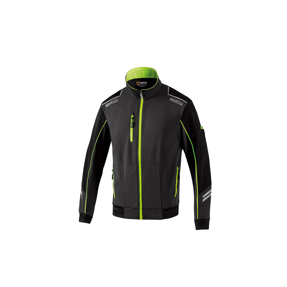 SPARCO Softshelljacke Light Größe XL grau/neongrün