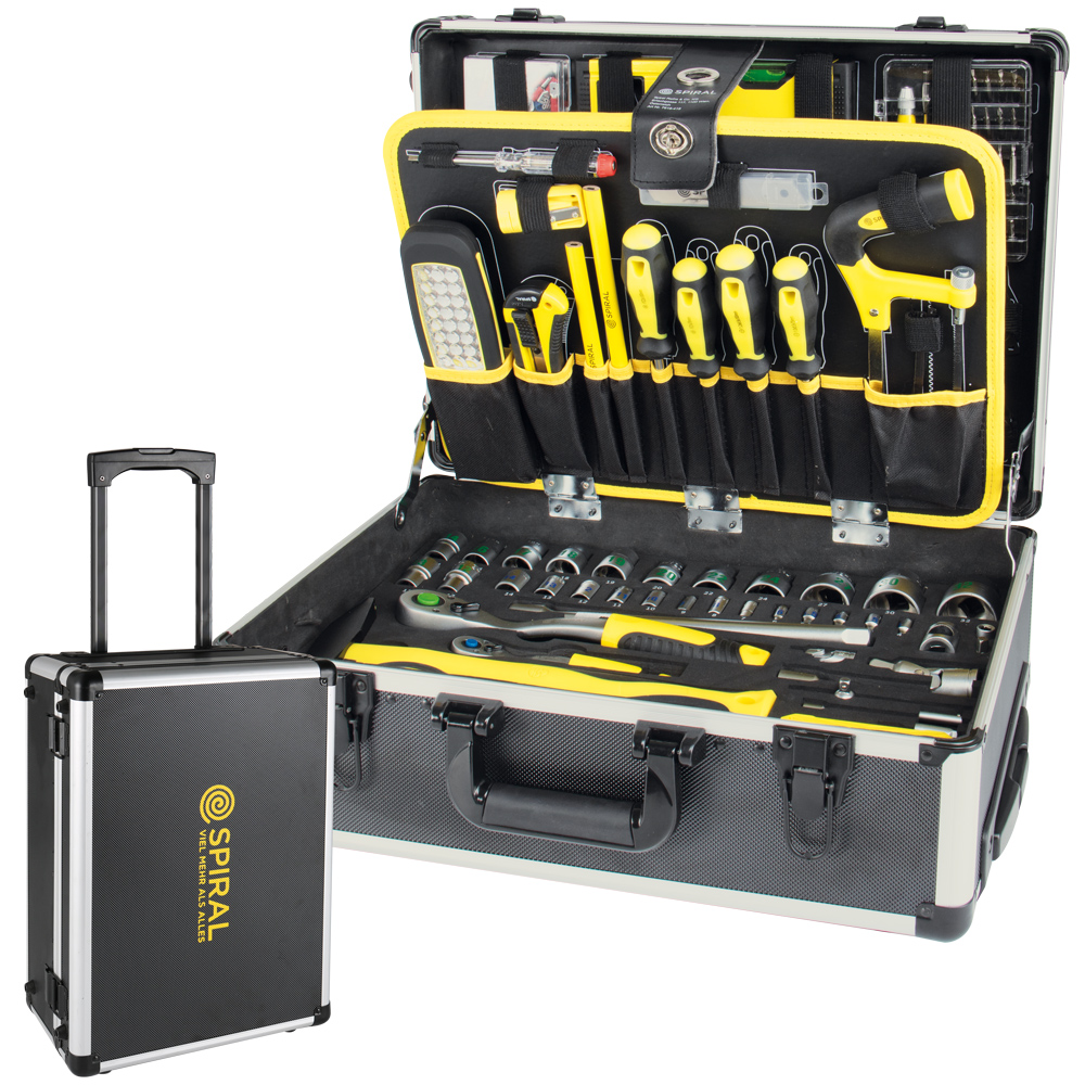 Werkzeugtrolley PROFI 160-teilig mit Rollen,Teleskophandgriff