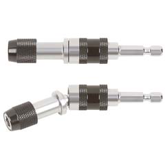 Kipp-Schnellwechsel-Bithalter mit Magnet 1/4"x1/4" Kardanfunktion