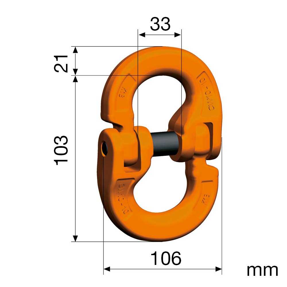 Kupplex Nicralloy CW 16 Verbindungsglied G10,für 16mm Kette
