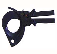 Ratschen-Kabelschneider 75mm aufklappbar für Kupfer- und Aluminium-Kabel