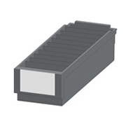 Einteilungs-Material zu EB-44 Satz á 10 Stk. anthrazitgrau