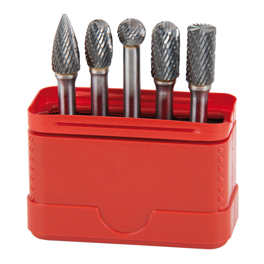 HM-Rotorfräsbox 5-teilig,PREMIUM,10mm Form B,C,D,E,G,Zahnung 6