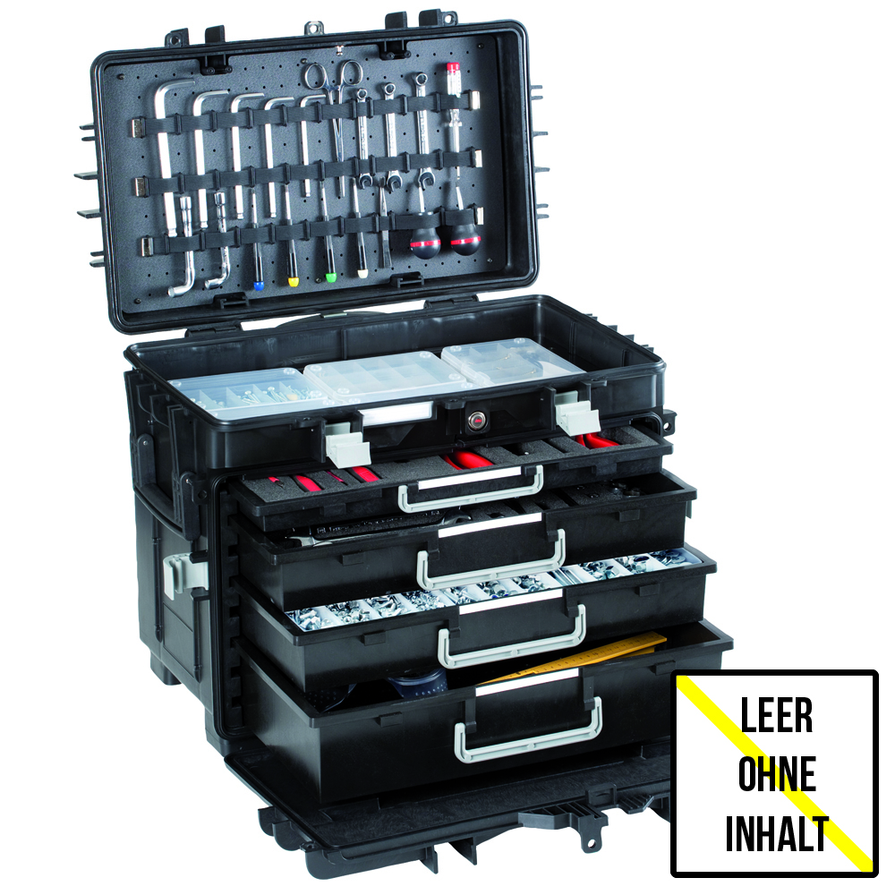 Werkzeug- und Servicekoffer  All-in-One perfekt organisiert auf 584x380x497mm