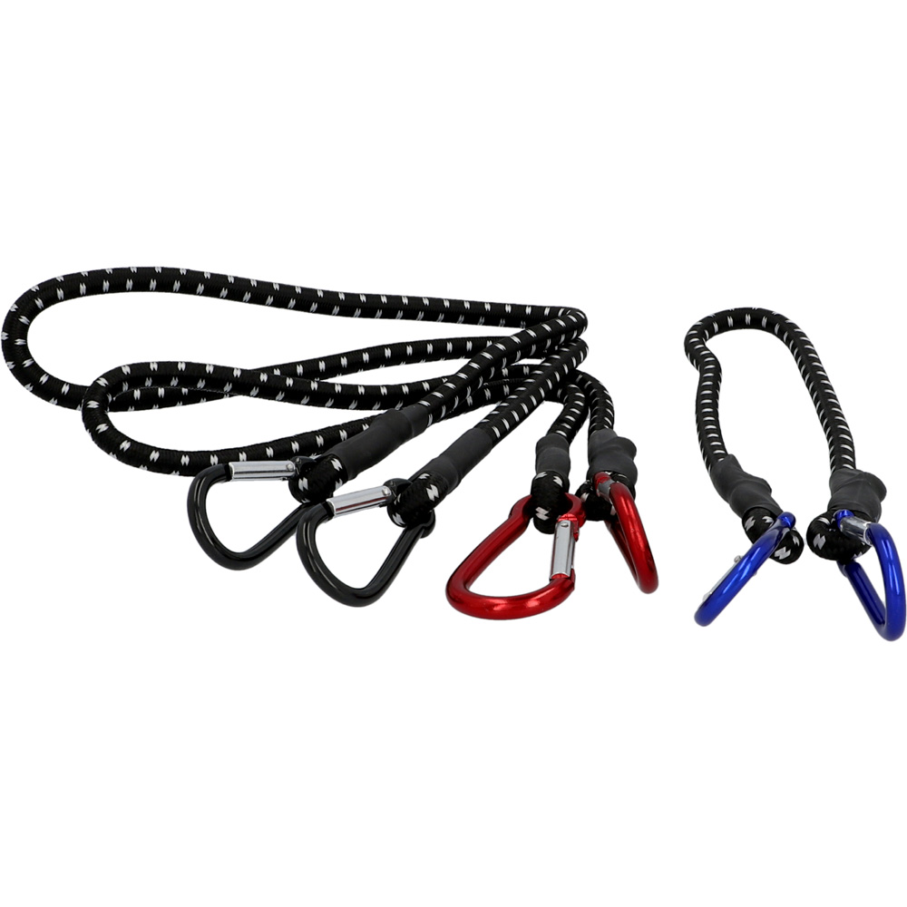 Gepäckspanner-Set 3-teilig,mit Karabiner je 1St.Ø10x600,Ø10x800,Ø10x1000mm