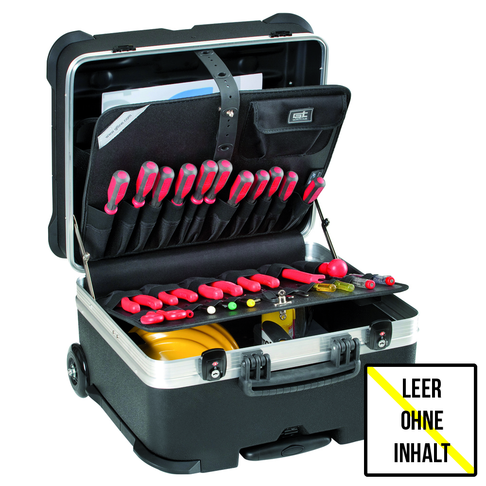 Werkzeug und Servicekoffer GT,perfekt organisiert auf 470x390x290mm