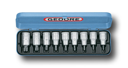 Schraubendreher-Satz 1/2" 9-tlg Innen-TORX T20-60, ITX 19 PM