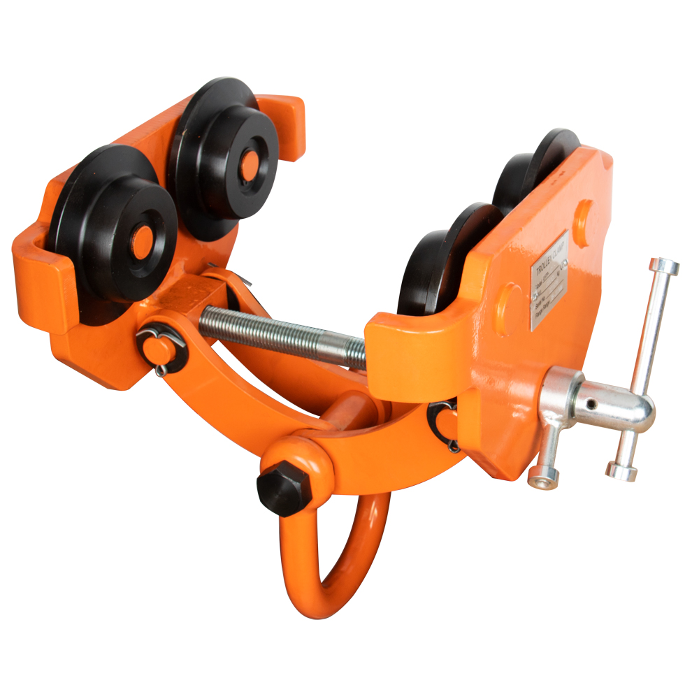 Klapp-Laufkatze 1000kg/65-200mm kugelgelagert, mit Spindelsicherung