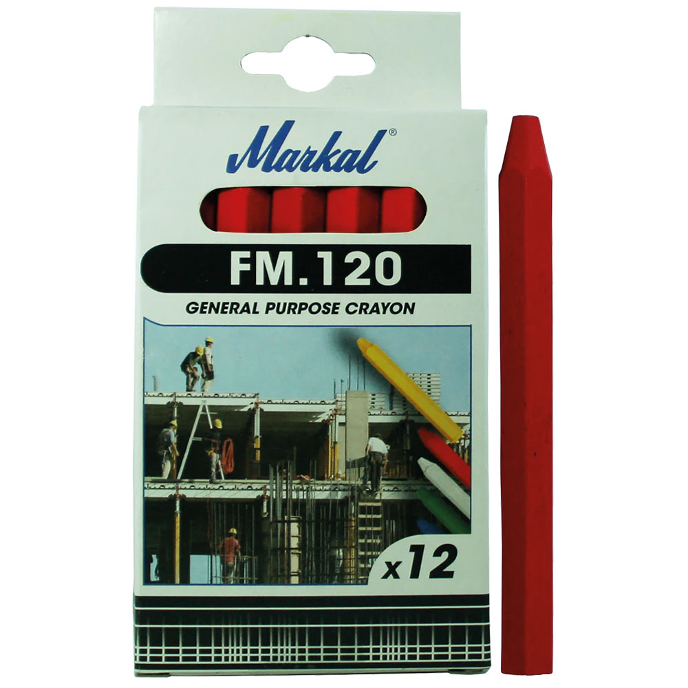 Wachskreide MARKAL, rot f. rauhe Oberflächen,witterungsbeständig