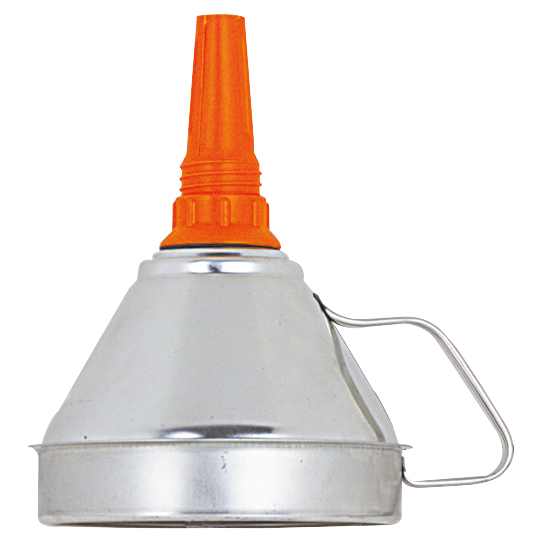 Metalltrichter starr 200mm nahtlos mit Luftnute und abnehmbarem Sieb