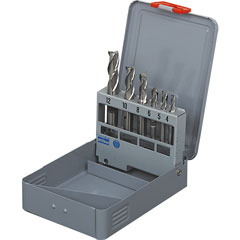 3-Schneiden-Fräser-Kassette 4-12mm 6-teilig,mit Fräsern,Zylinderschaft