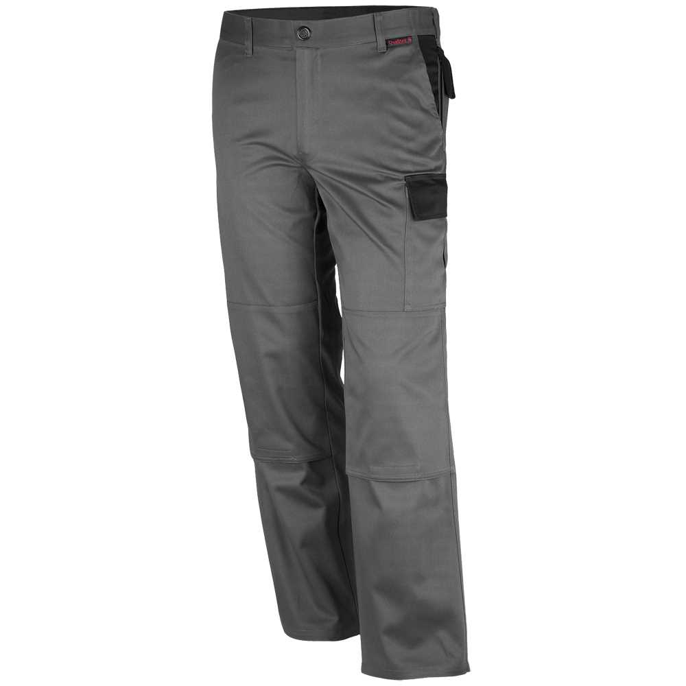 Bundhose grau/schwarz Gr.52 Messing- Reißverschluss,65%BW/35%PE,300g/m²