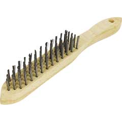 Hand-Drahtbürste glatt 5-reihig
