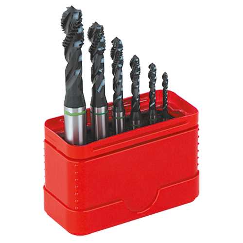 Maschinengewindebohrersatz M3-M10 6-tlg. GRÜNRING,DIN 371 Form C,HSSE-M35