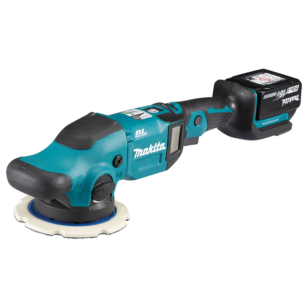 Akku-Polierschleifer MAKITA DPO600TEX1 18V Ø150mm,3,6kg 2x 5Ah,Koffer und Lad.