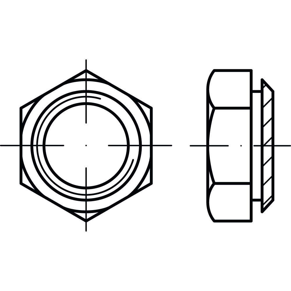 KALEI Setzmuttern ST A2K M 10 / 1,9 GALV. VERZINKT VE=100