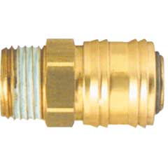 EU-Kupplung 3/8" AG NW 7,2mm 1500l/min. Messing,Einhandbedienung