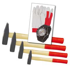 Classic-Schlag/Handschutz-Set-1 je 1 Sicherheitshammer 300/500/800/1000