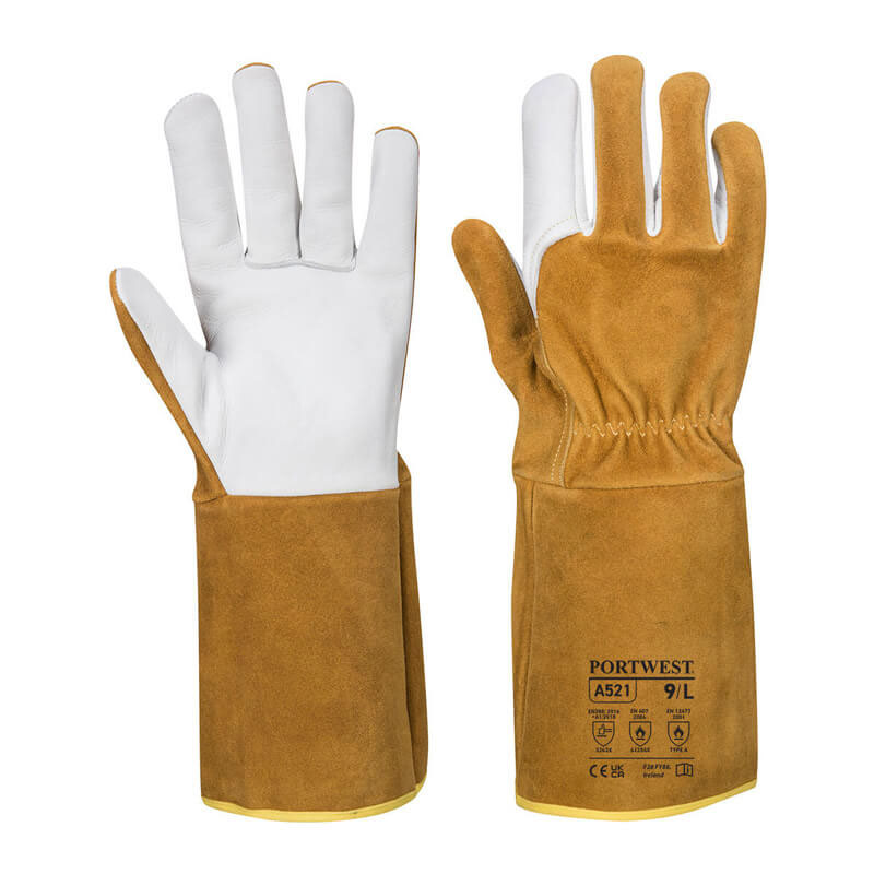 Schweißerschutzhandschuh A540 braun G.XL mit Stulpe