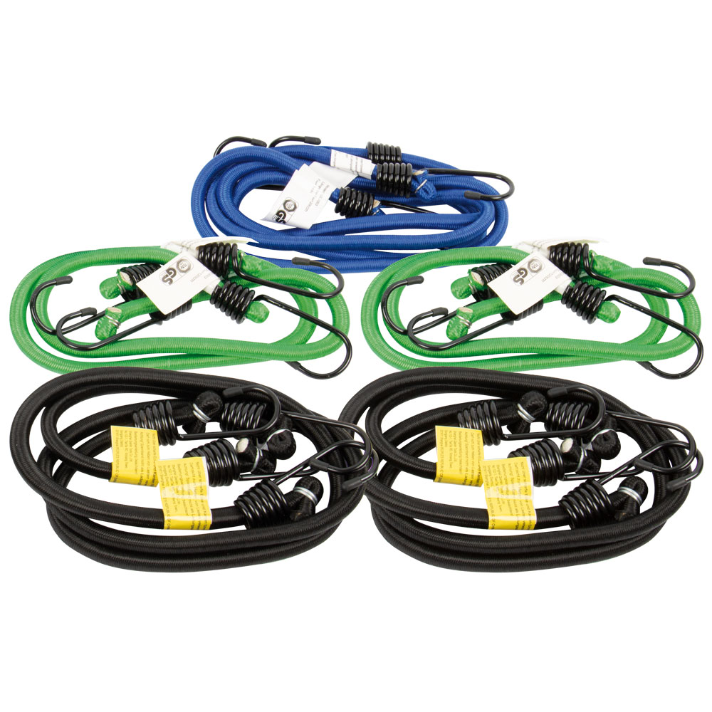 Gummigepäckspannersortiment 10teilig je 4St.Ø10x600,x800/2St.Ø10x1000mm