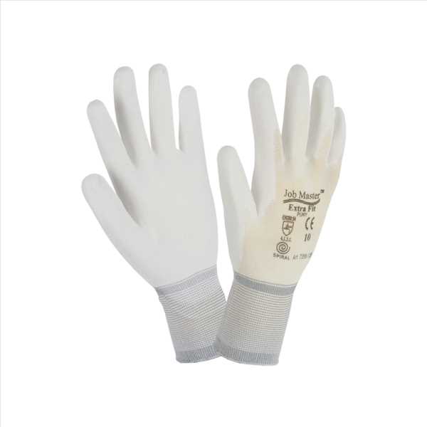 Montagehandschuh Job Master weiß Gr.7 EN 388 4.1.3.1. CE Cat.II Hitech, PU