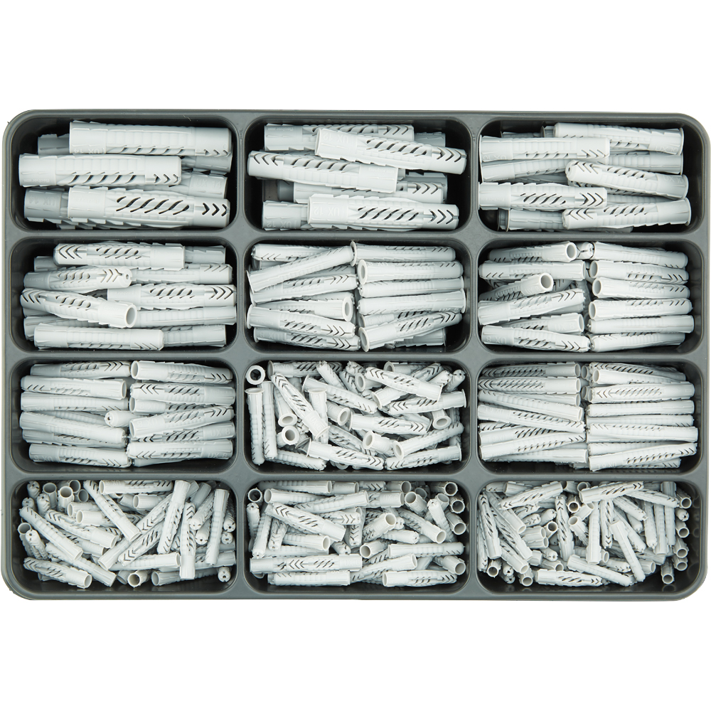 SPIRAL Sortimentkoffer 560-teilig Fischerdübel Typ "UX"