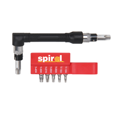 Si-Torx-Bit Winkelgriff-Set 8-teilig mit Si-Bits:T10,T15,T20,T25,T27,T30