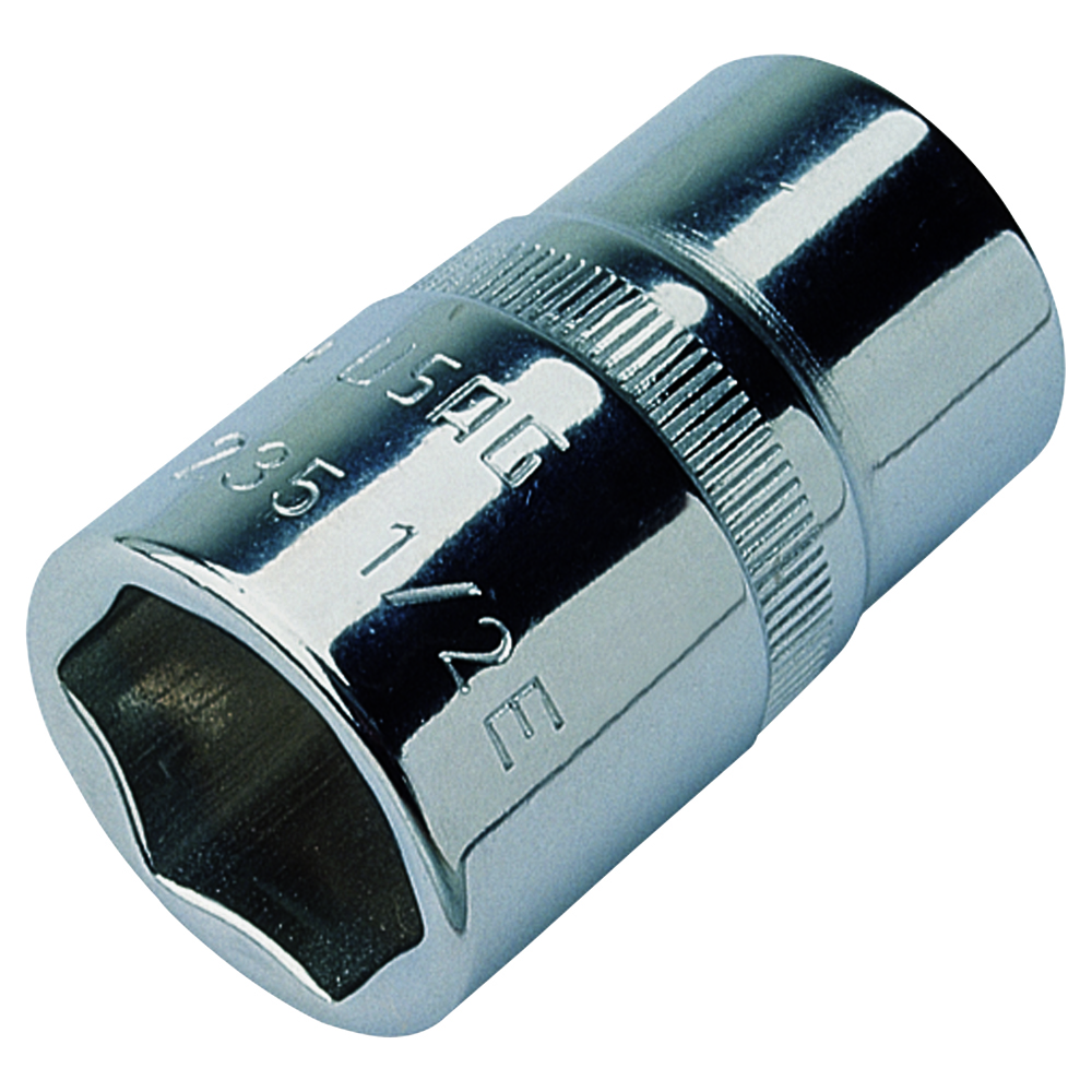 6-Kant-Stecknuss U235 3/8" 12mm Vanadium-USAG-Extra,geschmiedet