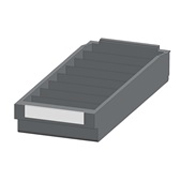 Einteilungs-Material zu EB-60/EB-76 Satz á 10 Stk. anthrazitgrau