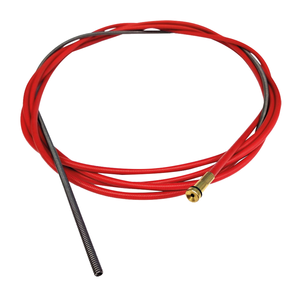 Isol.Führungspirale rot 5,4m f.Stahl/ Draht 1,0-1,2mm