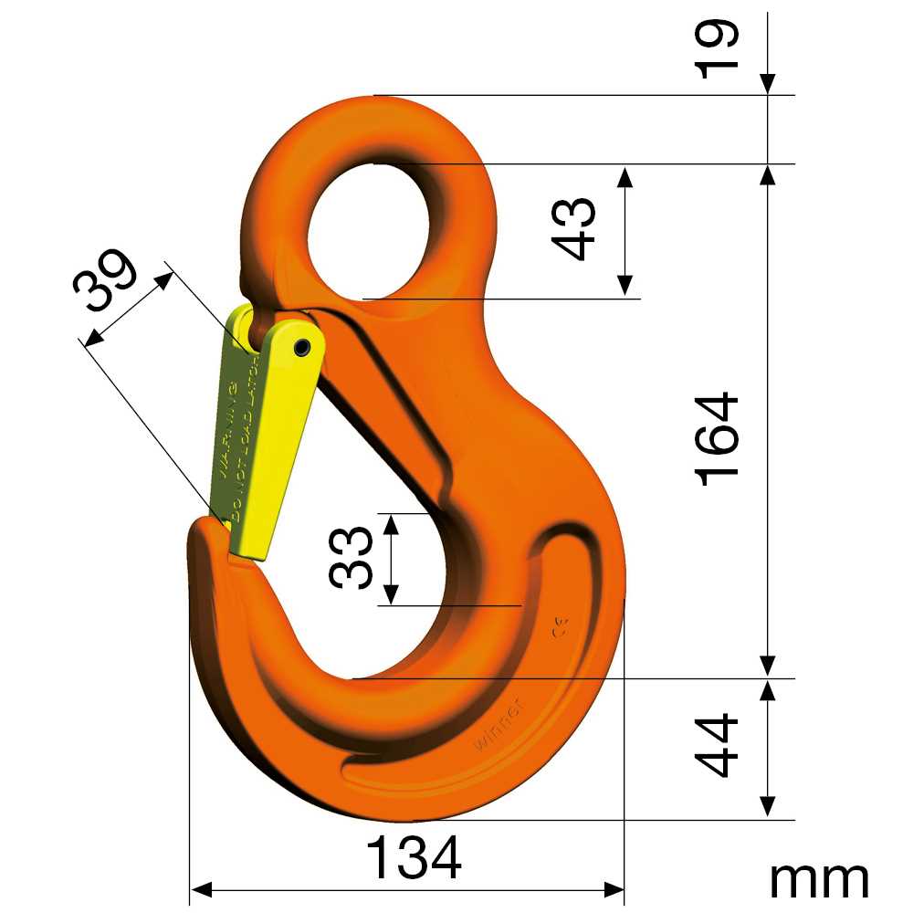 Ösenhaken Nicralloy HSW 13 GKL 10 hochfest,nach EN 1677-2