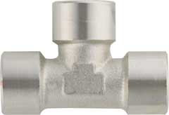 T-Verteiler 3x3/8" Rohr-Innengewinde Messing,vernickelt