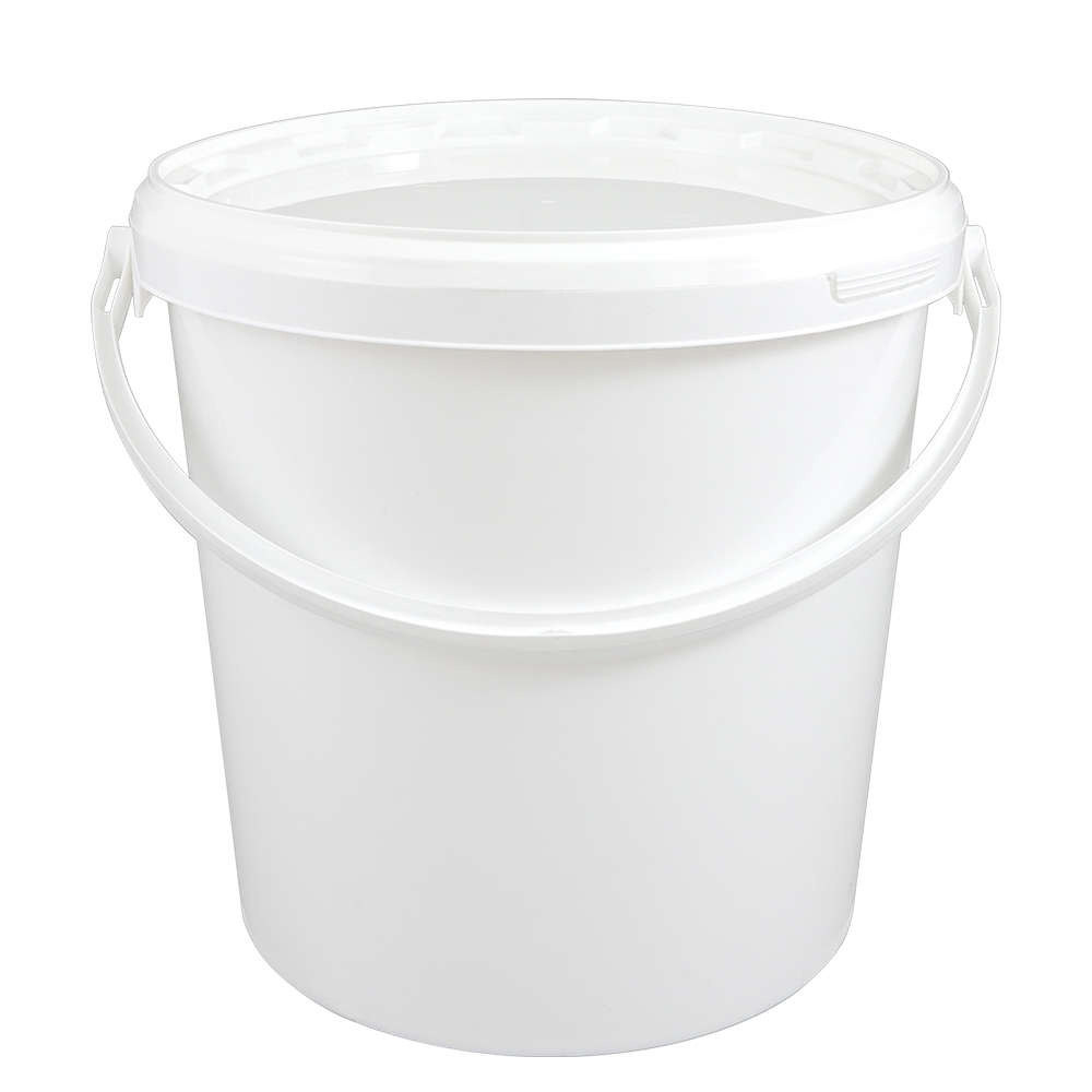 PE-Eimer rund weiss 5 l Inhalt mit Tragebügel