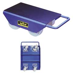 Blitz-Vollenker-Roller 1 To komplett mit allen Achsen als Lenkachsen