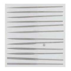 Hartchrom-Nadelfeilensatz 200/0 Hieb-0 12-teilig,Länge 200mm,in Etui