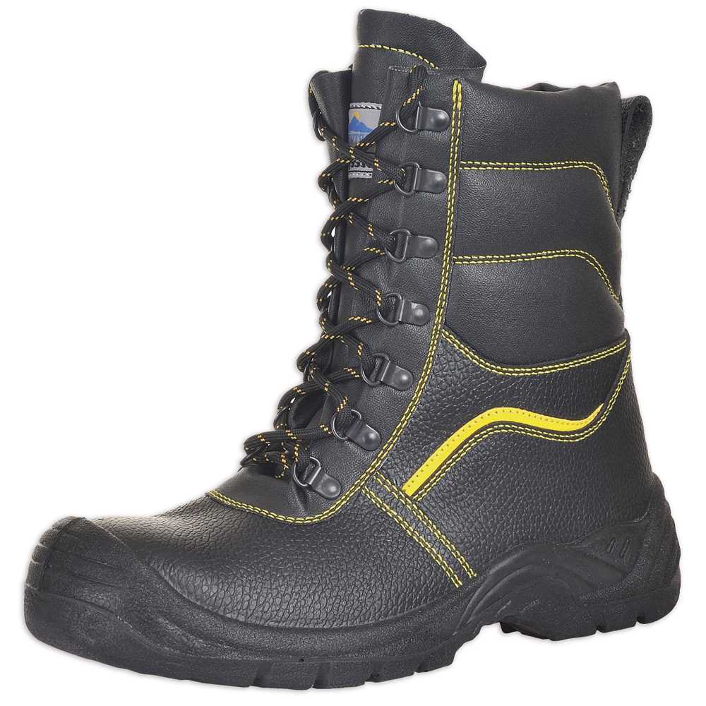 Sicherheitsstiefel STEELITE S3 CI Gr.46 EN20345 S3 CI, Fellfutter, schwarz
