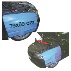Kotflügel-Abdeckplane 79x59cm mit Haltemagnet