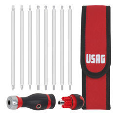 Combidrive-Satz U333K A 10-teilig Schlitz+Ph+6-kant+Kugel-Kopf-Einsatz