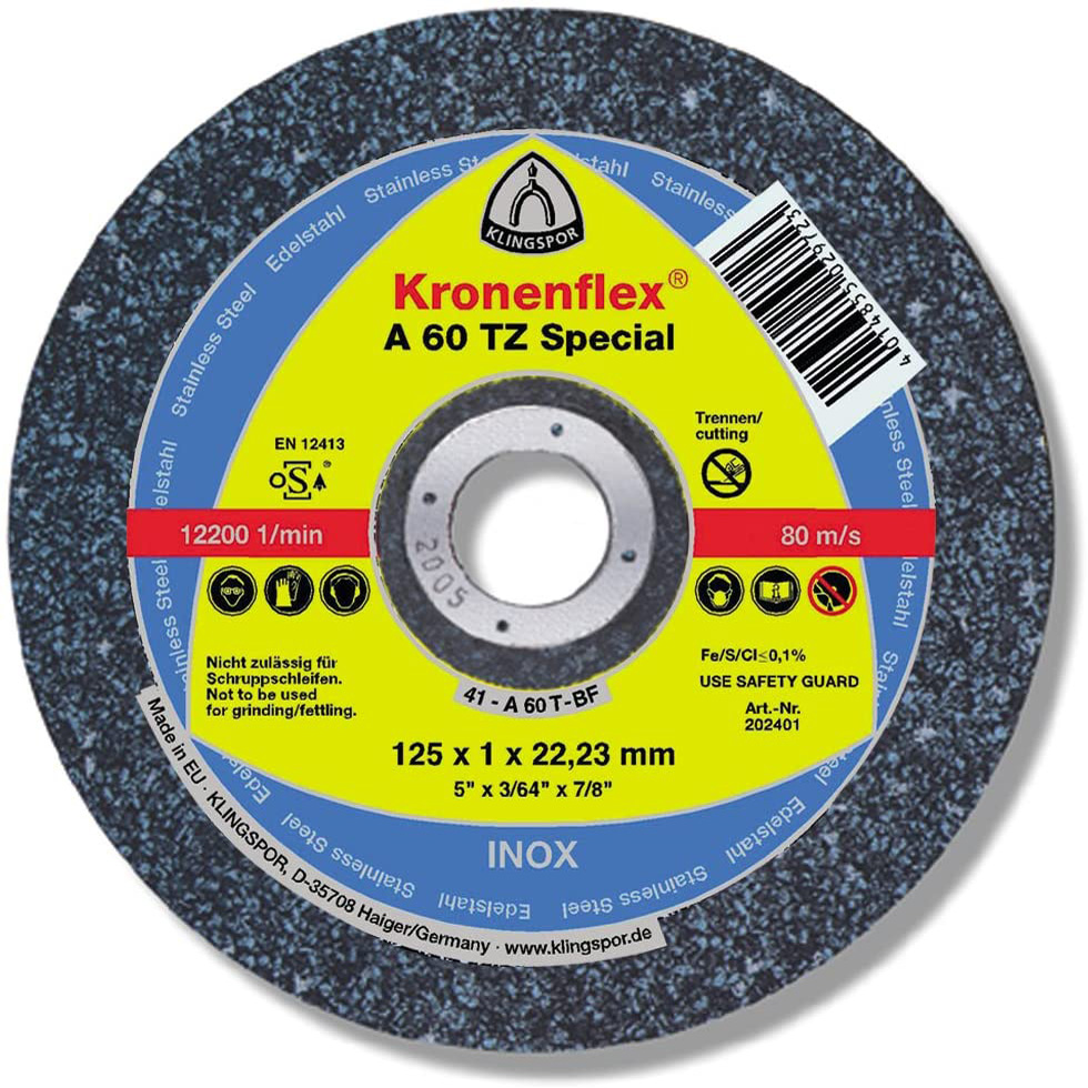 Trennscheibe A 60 TZ, 125 x 1 x 22,23 mm