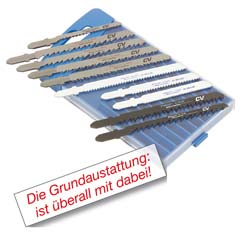 Stichsägen-Kombibox 10-teilig,8 Stück Holz + 2 Stück Metallsägeblatt