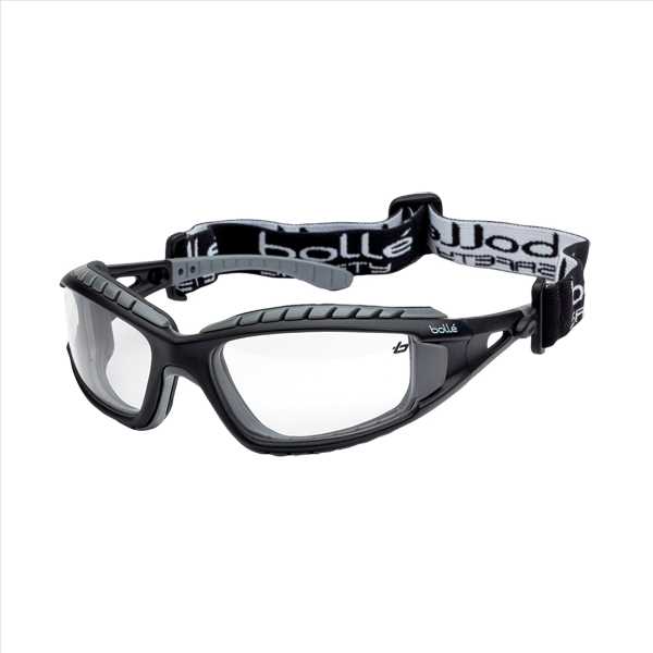Bügelschutzbrille TRACKER klar EN 166 UV-Schutz mit Bügel und Kopfband
