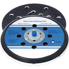 Schleifteller für Klettscheiben 125mm M8 8-fach gelocht