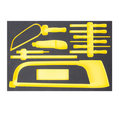 Schubladen-Modul 21 LEER Sägen 3/3 PermaPor 495x330x35mm