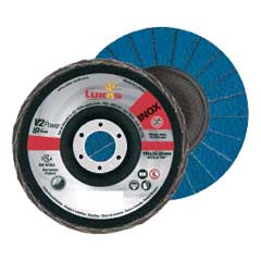 Fächerschleifscheibe 125 K40,V2 POWER PREMIUM,INOX,Z Power,Typ 28,gerade