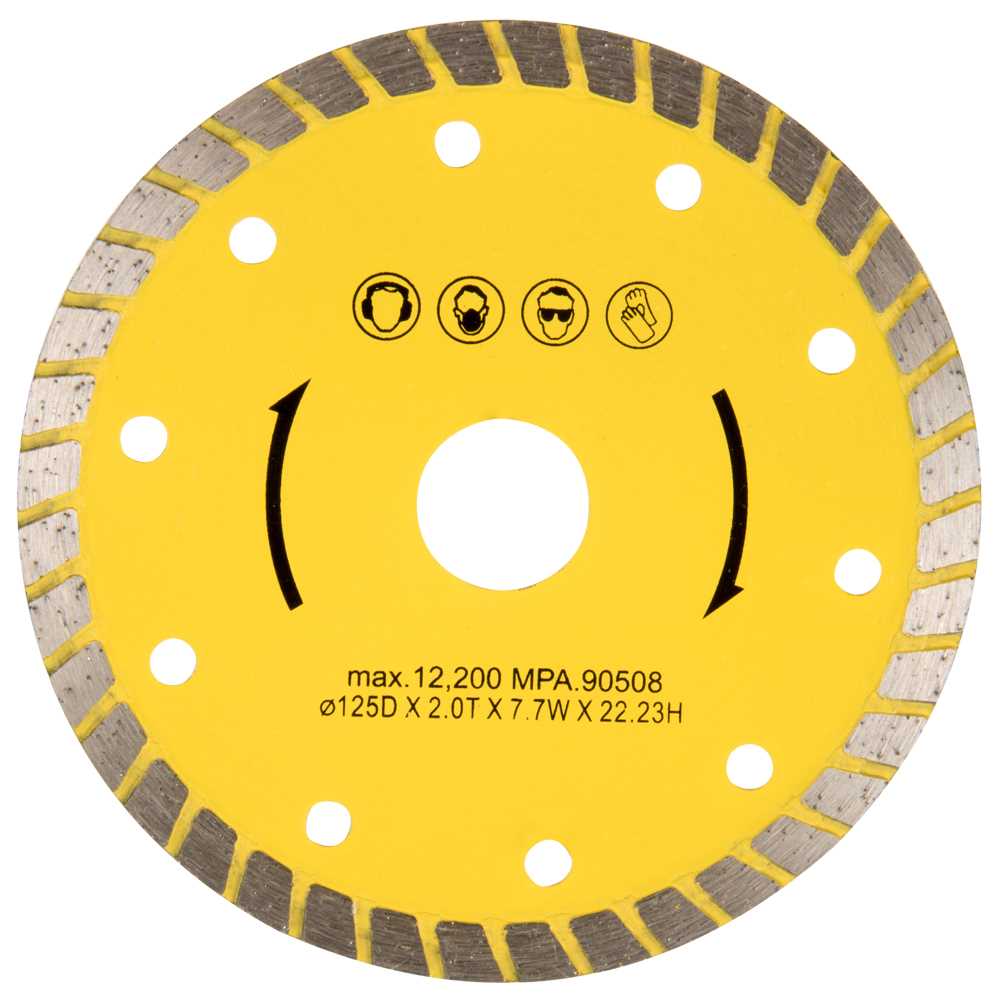Diamant-Trennscheibe Ø125x2,5(7,5)x22mm für Beton Keramik Granit - geschlossen